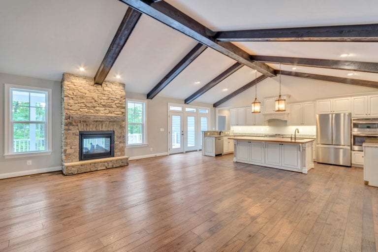 Luxury Custom Kitchen and Living by True Living Custom Homes