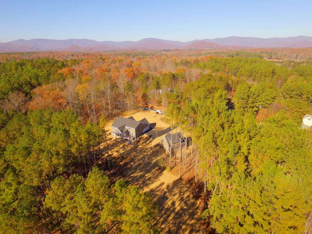 In the country custom home